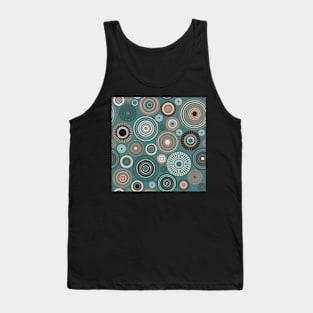 Kopie von Kopie von Kopie von Kopie von Kopie von Kopie von colorful circles | green and coral Tank Top